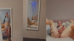 Cute femboy playing with his ass and dick waiting for daddy