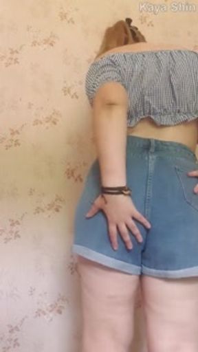 a girl in the ass