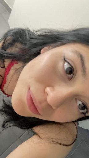 Some Jerk off Encouragement in Red Lingerie