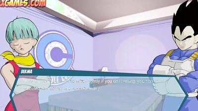 Watch Bulma from Dragon Ball get double penetrated in a wild threesome!