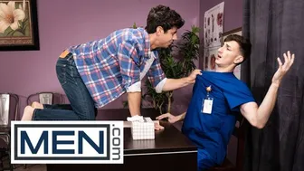 Kaleb Stryker gets bareback rewards from nurse Michael Jackman