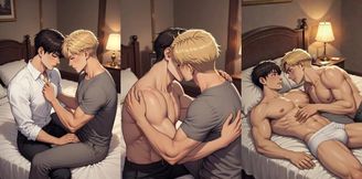 Friend called over and things got nasty anime gay blowjob