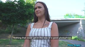 Public Agent - Latina Mina Moreno Sucks Cock in the Woods