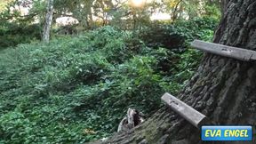 Naked in the forest