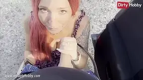 My Dirty Hobby - Redhead fucked on the side of the road