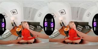 TmwVRnet Rika Fane Blonde performs a deep blowjob