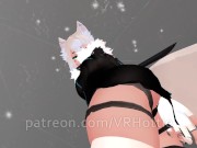 Bondage Strap Fox Girl Warms You Up in Snowed in Cabin Sword Knife Play Hentai POV Lap Dance