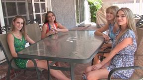 Nonstop  & Lesbian Pleasure with 4 Girls