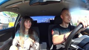 fake taxi with a girl from excort