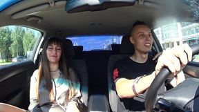 fake taxi with a girl from excort