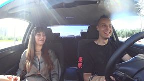 fake taxi with a girl from excort