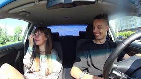 fake taxi with a girl from excort