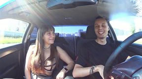 fake taxi with a girl from excort