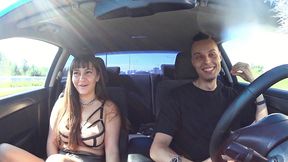 fake taxi with a girl from excort