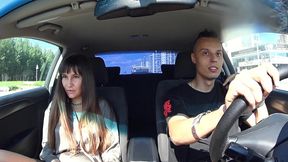 fake taxi with a girl from excort