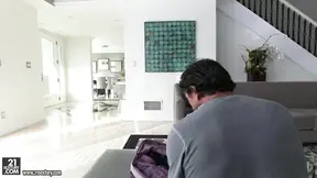 Peeking under Dakota Skye's towel reveals her hot body