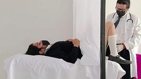 Hot gynecologist exam turns into a filthy fuck session with his slutty patient