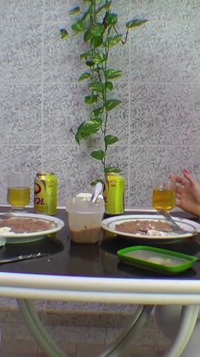 Lesbian White Leggins Fetish and Pee in the Leggins