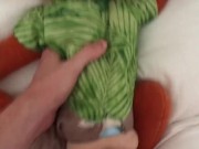 Nick Wilde plush toy gets fucked in the ass and cummed on
