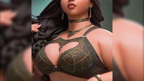 thick curvy etherial princesses showing their sexy bodies for the backalley