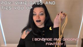 POV: Vixie Gags and Ties You Up ( Bondage and Gagging Fantasy )