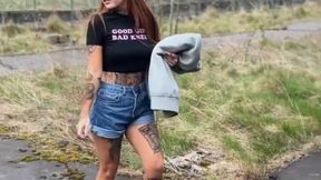 SNEAKY MASTURBATION FINGER FUCK WHILST URBAN EXPLORING! ????
