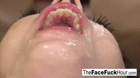 Jennifer White gets face fucked hard