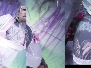 Inked Angel in Glasses – Buttplug, double penetration and Facial Spunk fountain