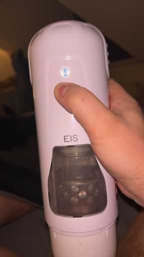 German guy tries new toy for the first time