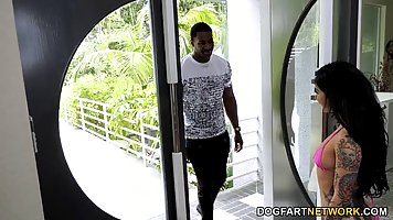 Joanna Angel and Charlotte Sarte like the way a black guy is fucking their asses