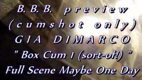 B.B.B. preview: Gia DiMarco "BoxCum1(sort-of!)"cum only WMV with SloMo