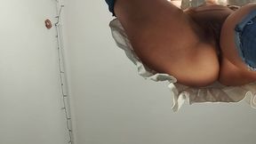 Sensual Brunette Tries on Lingerie in Bed - Curvy Beauty with Big Assets!