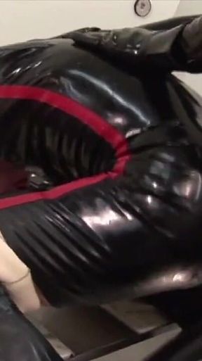 German Amateur Rubber Lover in Action