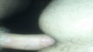 RawTXBBT gets his ass pounded in the bathhouse and takes a cumshot on his tits