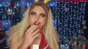 Watch Me Smoke Misty 120s up Close in Festive Red