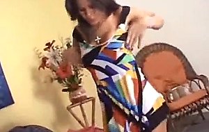 Sexy busty ts brunette solo teasing