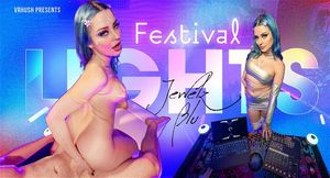 VRHUSH Festival lights with big tits girl Jewelz Blu