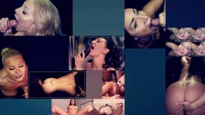 GloryholeSecrets - Curly Haired Brunette Babe Puts Her Mouth To Work At The Gloryhole