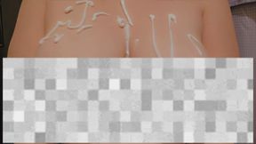 Lotioning Blurred Boobs