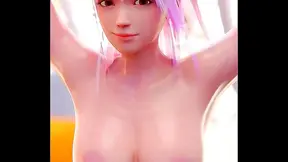 Honoka Flexes Big Tits & Ass for Hardcore Anime Dick Action