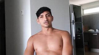 LatinoJuice.com - Curly Joe Dave masturbates his boyfriend and stepdads huge cocks at