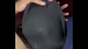 Use both hands and guide this throat