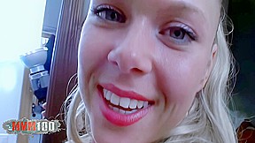 Electra, blonde with big natural tits fucked on the bed - MMM100
