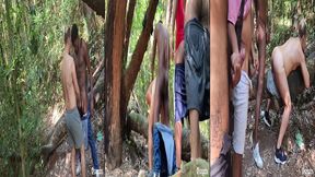 varios homens fodendo o passivo no parque
