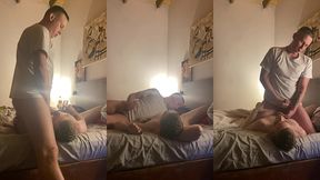 students share a bed:  whoever cums first stays on the floor  🥵