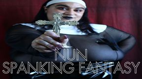 Nun Spanking Tease