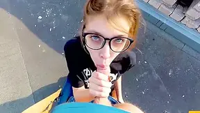 Persuaded The St. Petersburg Girl Sucking On Rooftop And Fuck