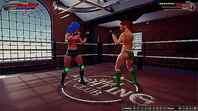 Twiggy Nelson Battles Kallan in Naked Fighter 3D Arena Showdown