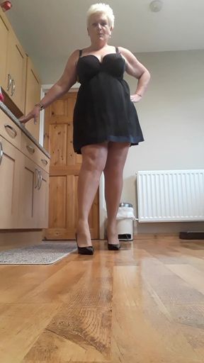 Mature Heels and Seamed Stockings