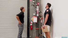 Firefighter Chris Damned comes to check Brandon Anderson's pipes -NextDoorStudios